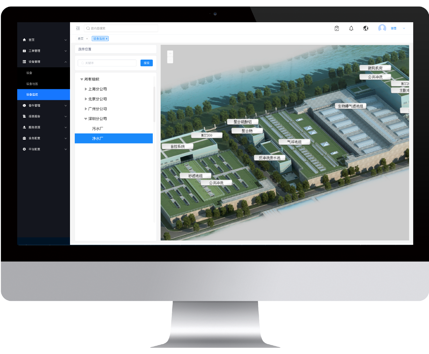 将分散的监控室集中管理